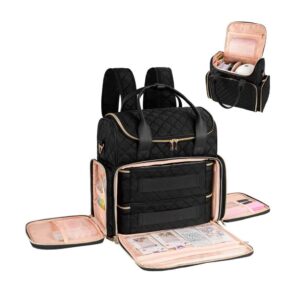 Maleta Organizadora Esmaltes y Máquinas Triple Lona Negra